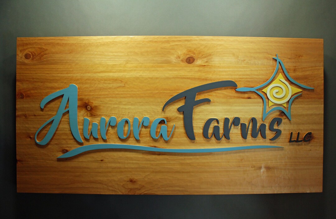 Custom Carved Wood Sign, 3D Farm, Cabin, Business - Etsy