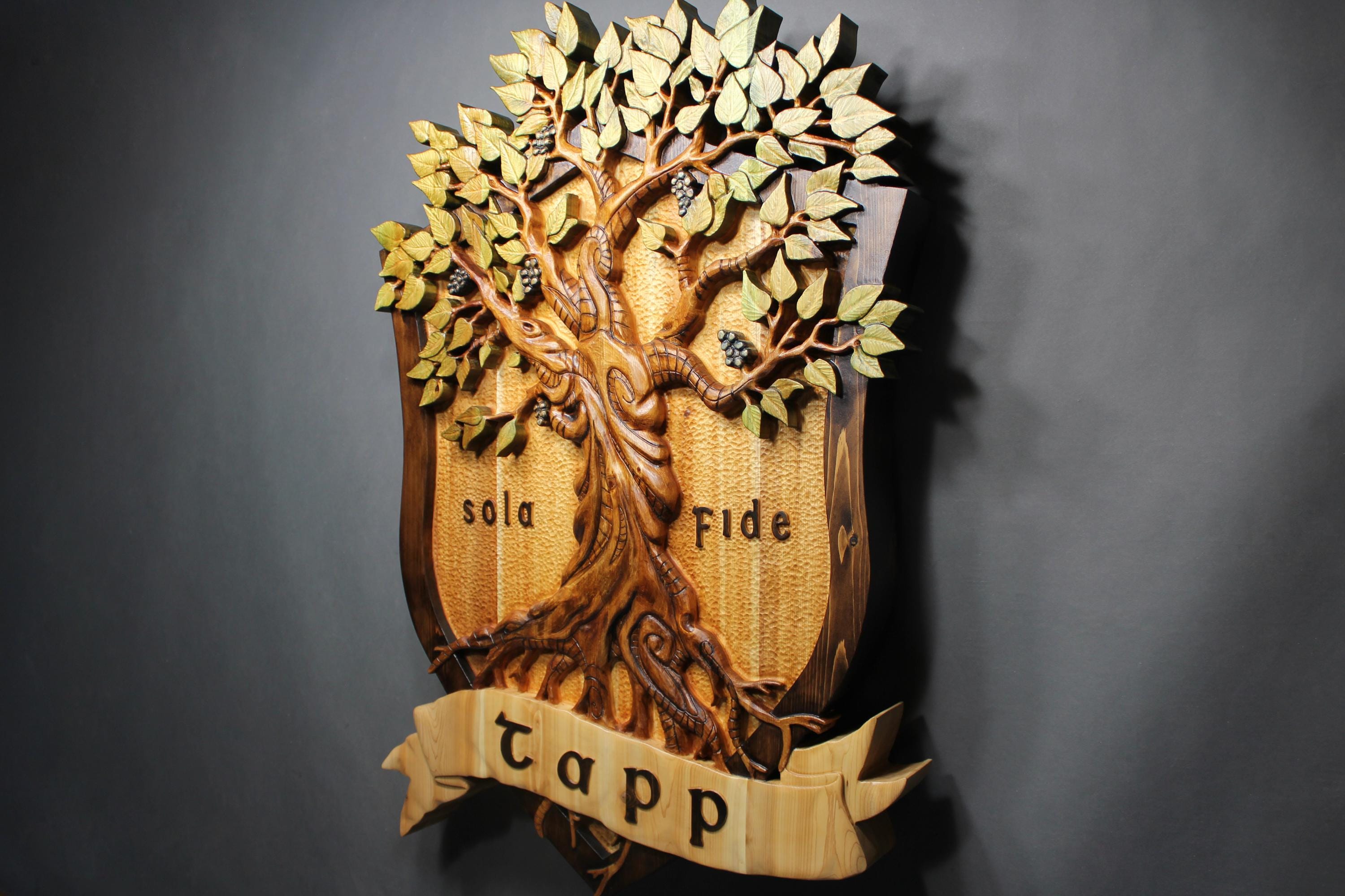 Custom Carved Wood Signs, Family Crest Signs, Farm Signs, Business ...