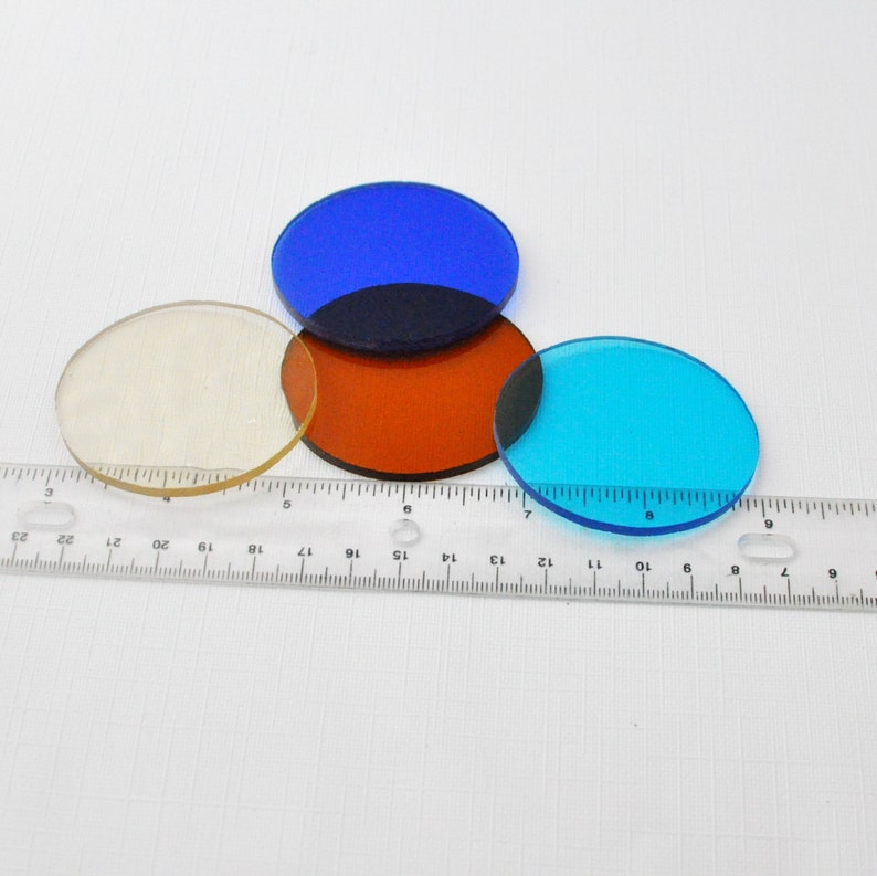 Mosaic Tile Supply Stained Glass Discs Transparent Color Etsy