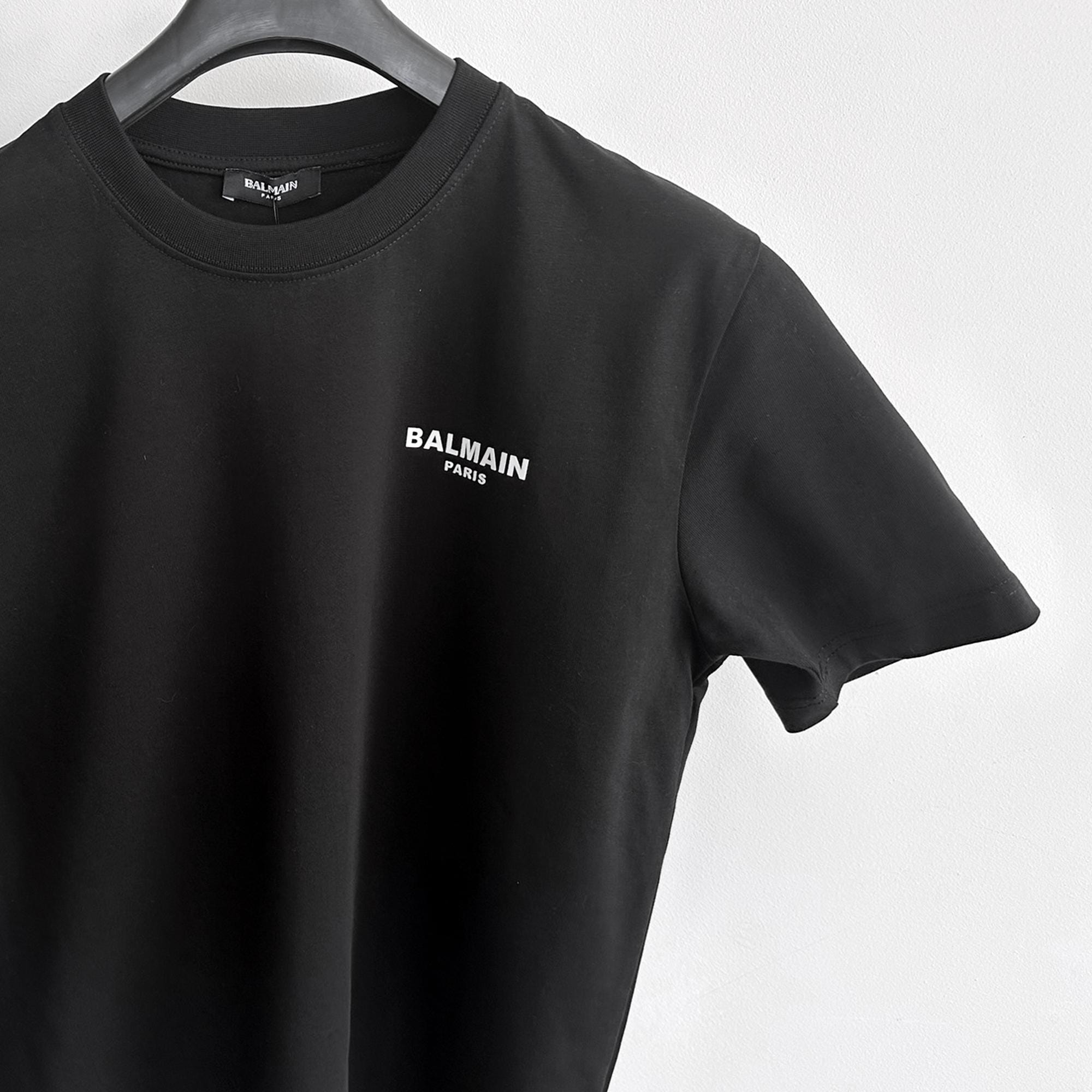 【関税＆送料込み】Balmain Leather Trompe L'A’il Ls T-Shirt Balmain T-shirt Con Stampa | italist