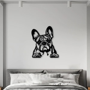 French Bulldog sign wood wall art | Custom Pet Portrait | Wood Wall Art | French Bulldog pet parent gift | Dog art | Dog room decor