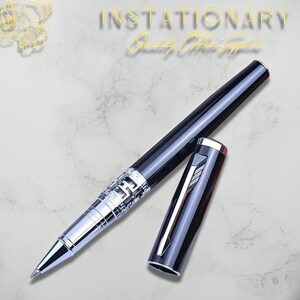 Gepersonaliseerde luxe metalen balpen in goud of zilver, gepersonaliseerde pen, cadeau gegraveerde pen, gegraveerde balpen