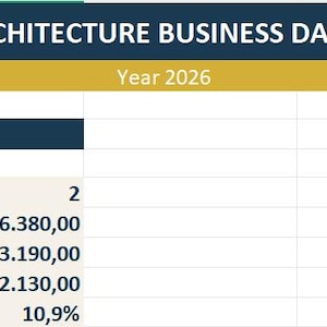 Architect Price List Template, Client Quote Generator, Editable Professional Pricing Sheet.