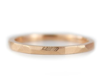 Rose Gold Wedding Ring Unisex Rose Gold Wedding band