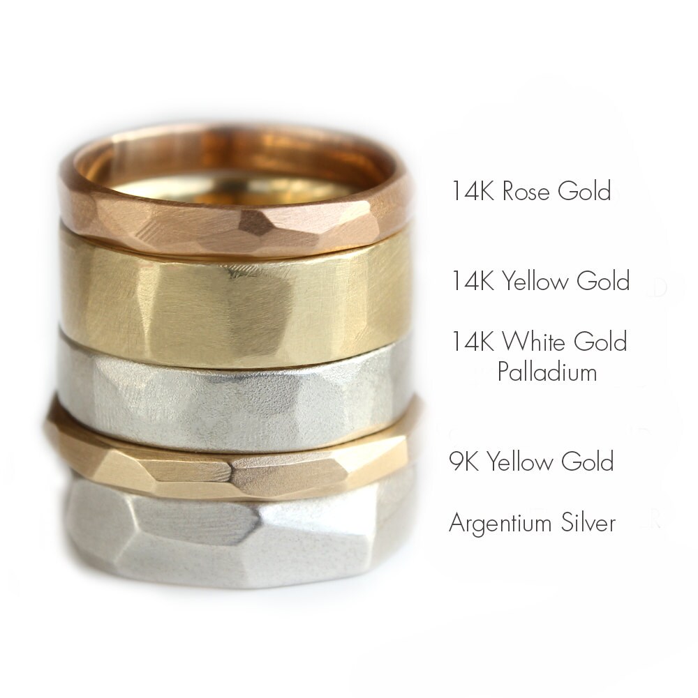 Mens Gold Wedding Band Mens Wedding Band Mens Gold Ring - Etsy