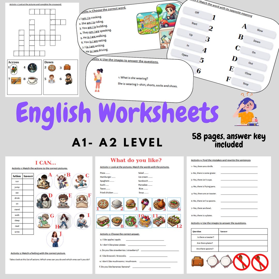 ESL Worksheets for Kids and Teens: Grammar, Vocabulary, Speaking ...