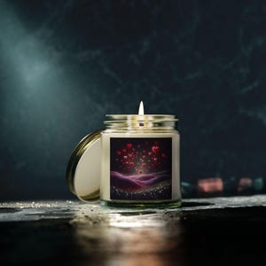 Romantic Scented Candles - Coconut Apricot Wax | Relaxing Home Fragrance, Gift for Her, Aromatherapy, Handmade Candle, Self-Care