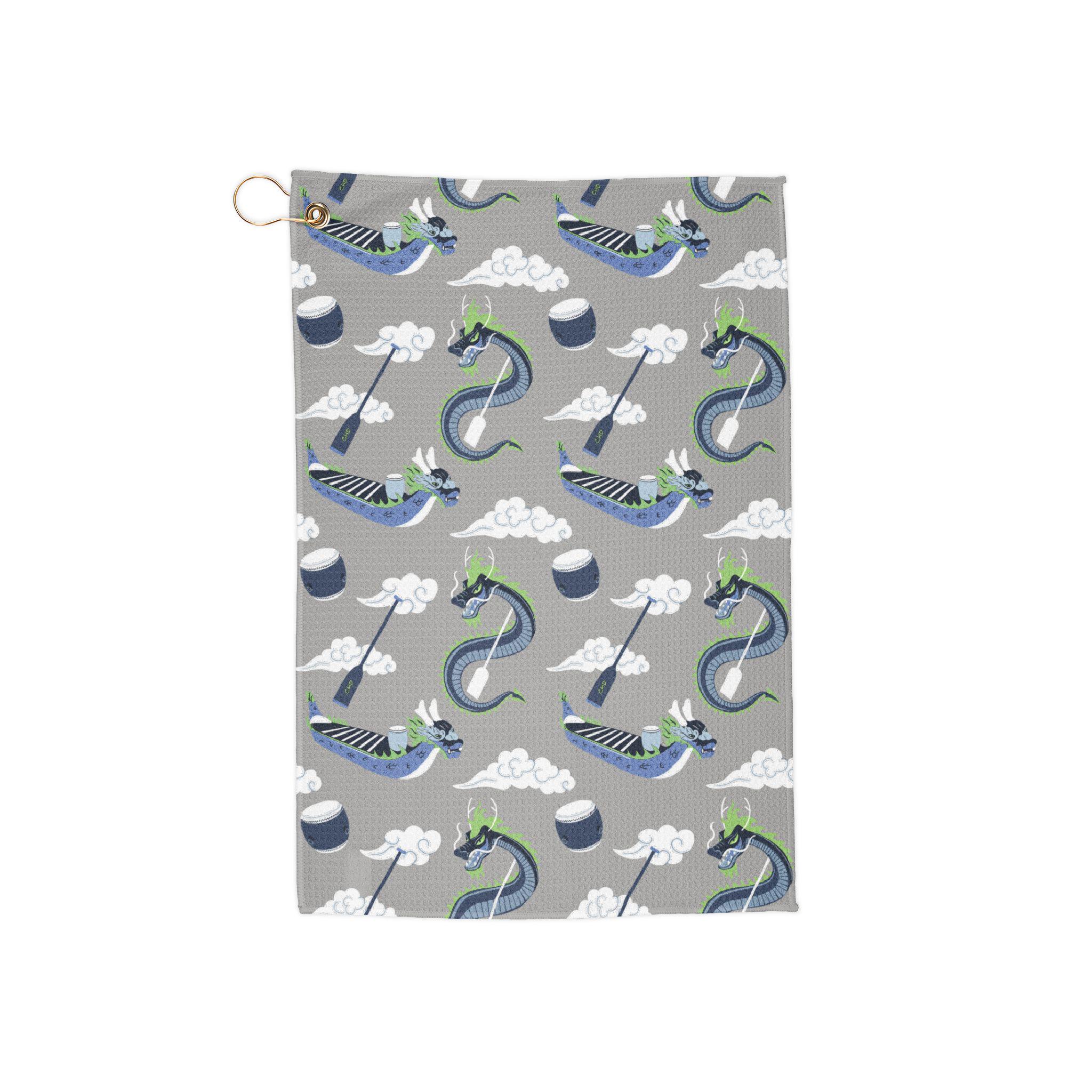 CHD Dragon Boat Towels, Fun Dragon Boat Accessories for Enthusiasts, Sports Gift, Unique boating Decor