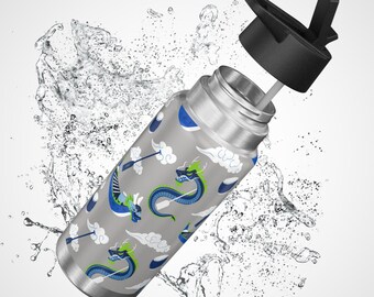 CHD Dragon Boat Themed Tumbler | 32oz Water Bottle | Fun Drinkware for Dragon Boat Lovers | Perfect for Outdoor Adventures, Sports Events