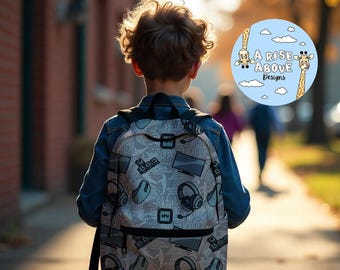 Gamer Backpack, Computer Backpack, Back to School Bag, Tech Gifts, Game Accessories, Gaming Gear