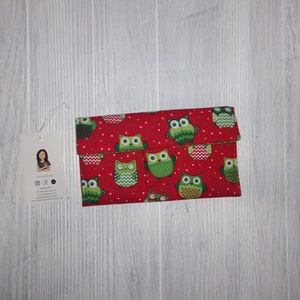 Women&#39;s Wallet - Wallet - Fabric Wallet - Billfold - Card Holder - Women - Gift - Owls Wallet - Ready To Ship