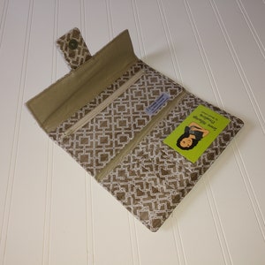 Womens Wallet - Wallet - Fabric Wallet - Billfold - Card Holder - Women - Gift - Wallet - Brown Wallet - Ready To Ship