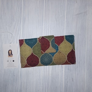 Cartera triple - Cartera para mujer - Cartera de tela - Funda para chequera - Ranuras para tarjetas - Billetera para efectivo - Regalo - Regalo para ella - Listo para enviar