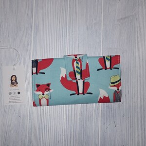 Cartera triple - Cartera para mujer - Cartera de tela - Funda para chequera - Ranuras para tarjetas - Billetera para efectivo - Regalo - Regalo para ella - Listo para enviar
