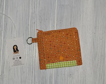 Coin pouch with card slots - coin pouch with key holder - coin pouch - small wallet - minimalist wallet - teen wallet