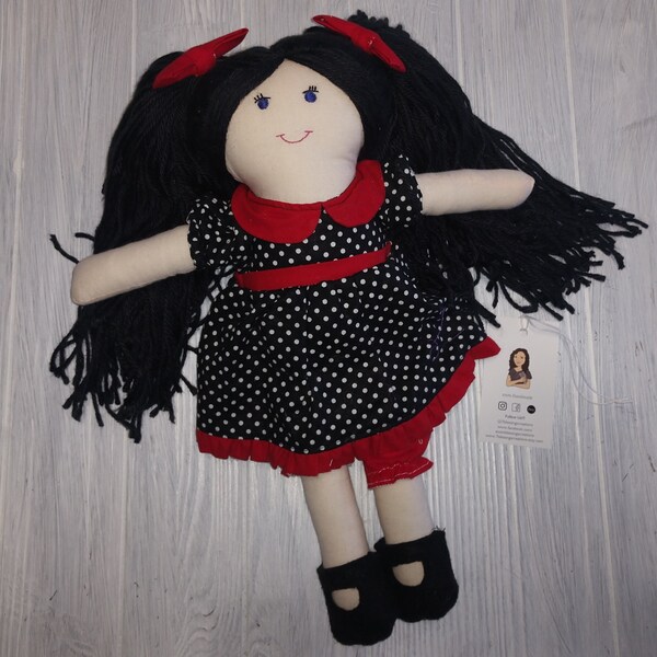 Cloth Doll Yarn Hair Etsy