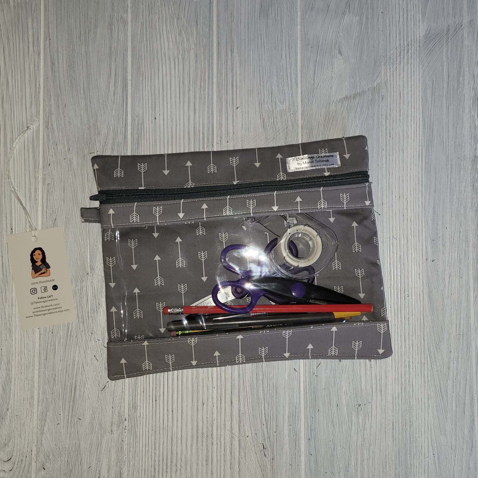 Bolsa de cremallera con ventana de vinilo Bolsa de | Etsy