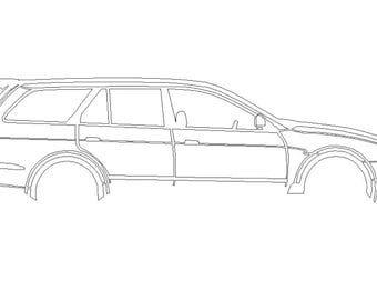 Mitsubishi Legnum VR4 Car Vector Art: Laser Cut Files (Digital Download)