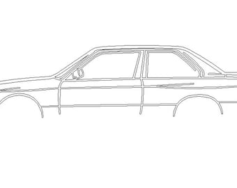 BMW M3 E30 Car Vector Art: Laser Cut Files (Digital Download)