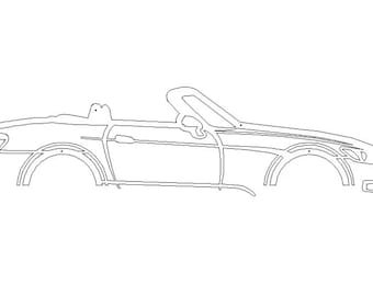 Honda S2000 Car Vector Art: Laser Cut Files (PDF, AI, DXF)