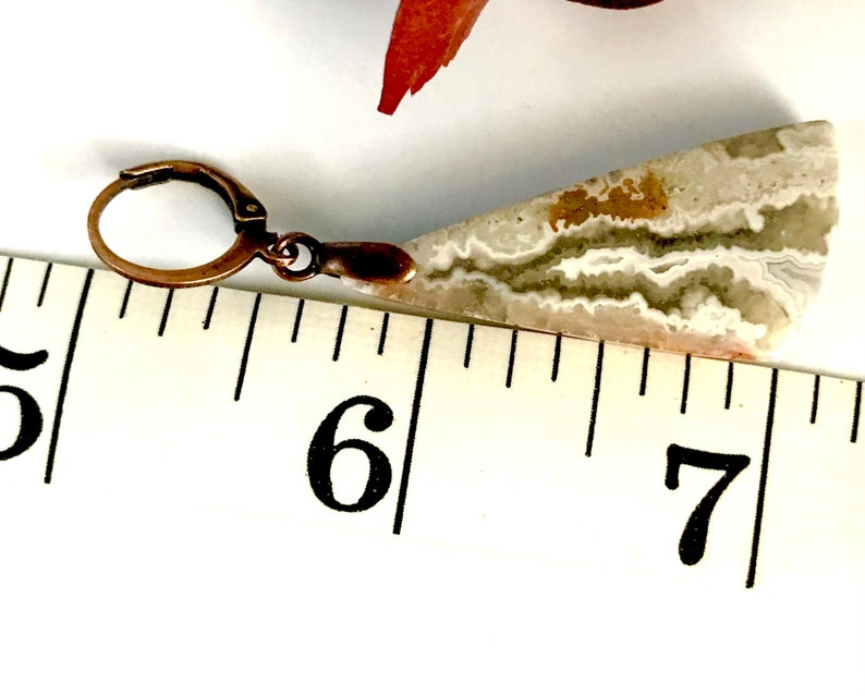 Crazy Lace AgateCopper Dangles