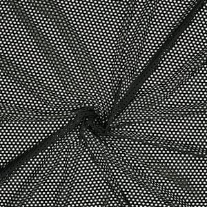 Black perforated mesh print sheer 4 way stretch nylon/spandex