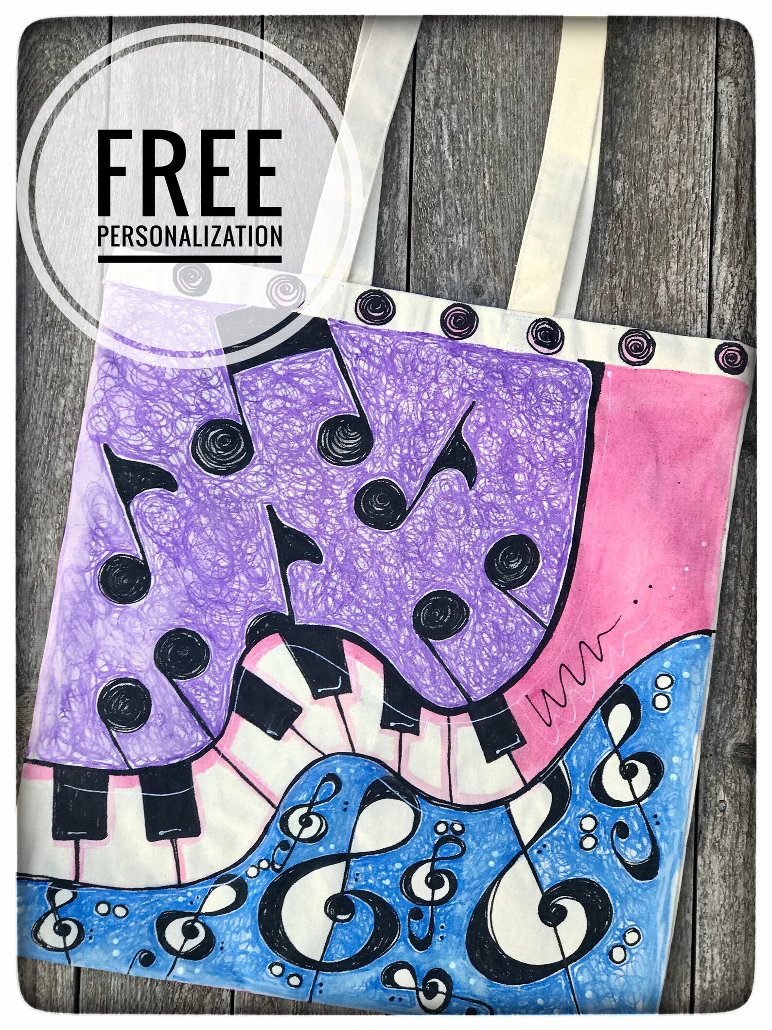 Back to School Bag Music tote bag Tote for music books Etsy