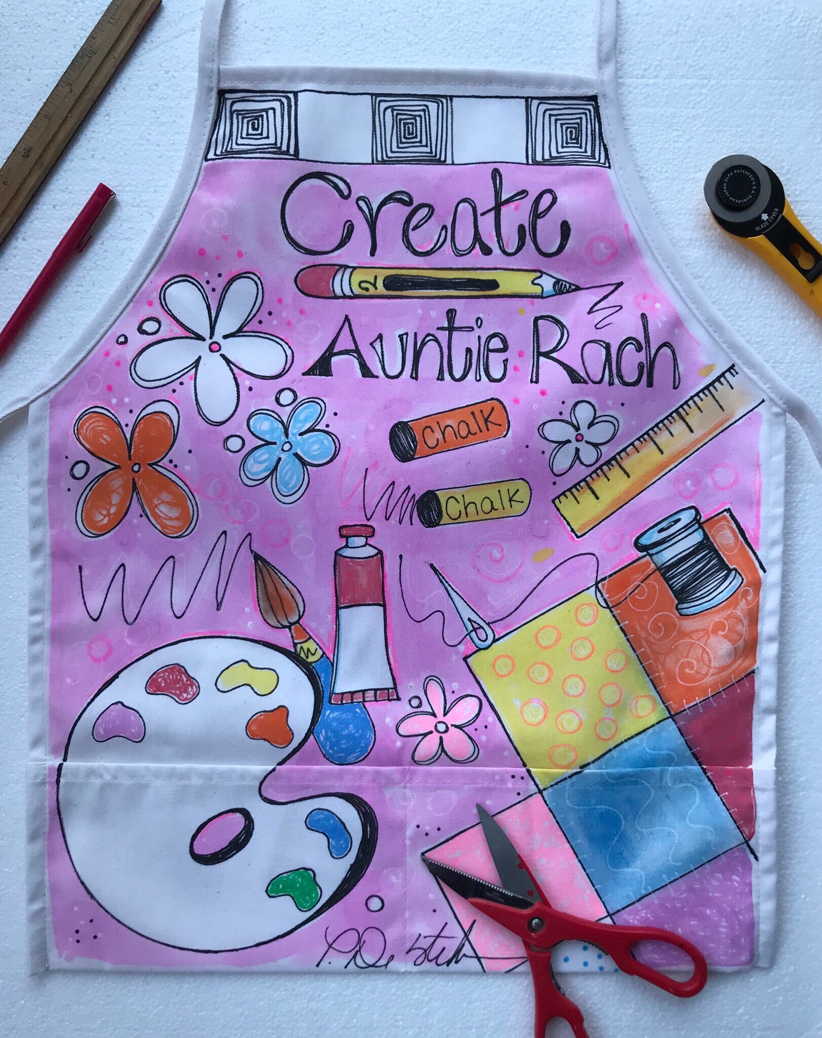 Artist Apron With Pockets Craft Apron Gardener Apron Cook Etsy Australia