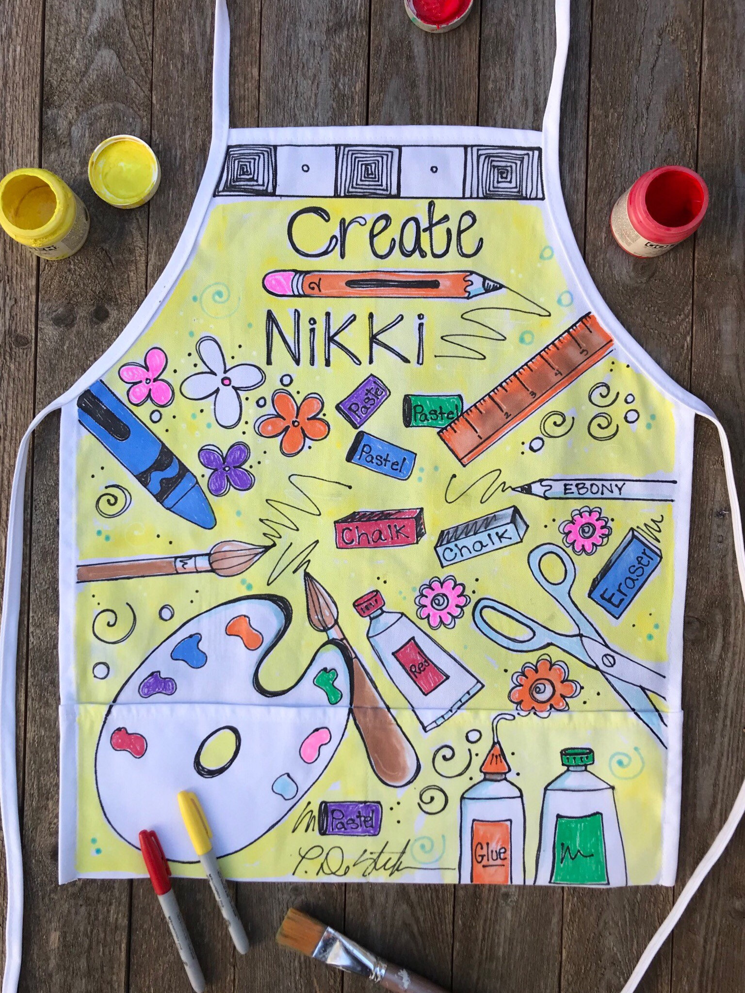 atmos × COOK HANDMADE PAINT APRON MULTI atmos × COOK HANDMADE PAINT APRON MULTI atmos × COOK HANDMADE