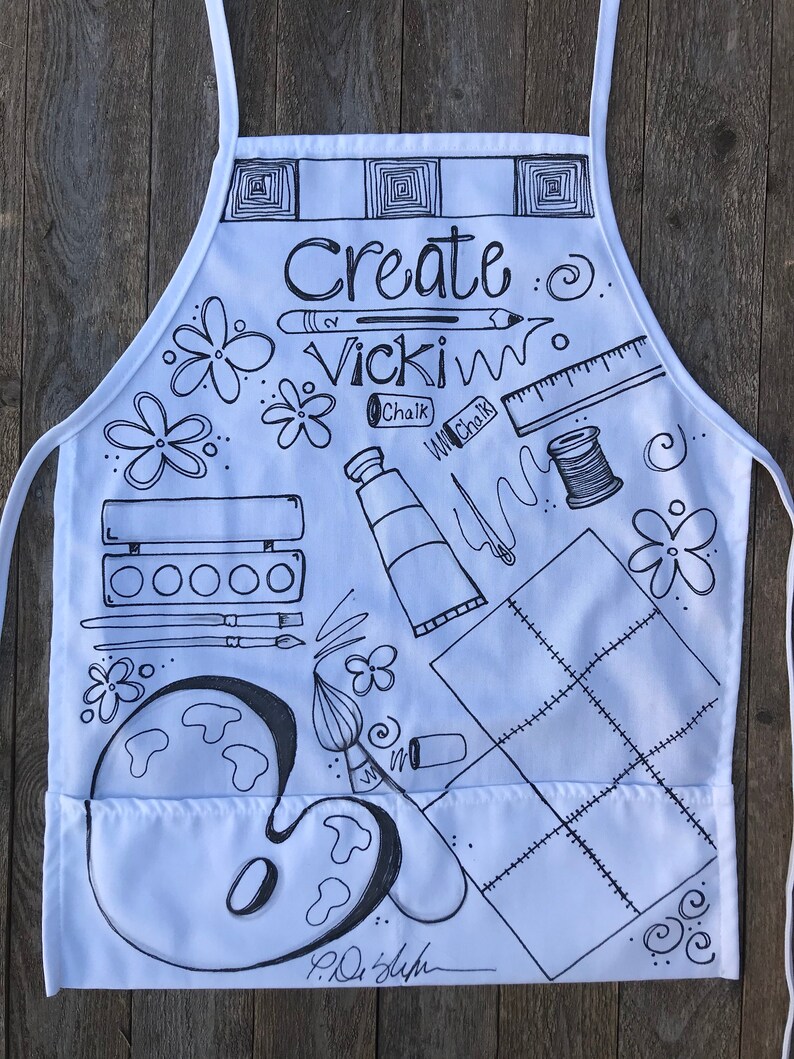 Artist Apron With Pockets Craft Apron Gardener Apron Cook Etsy Australia