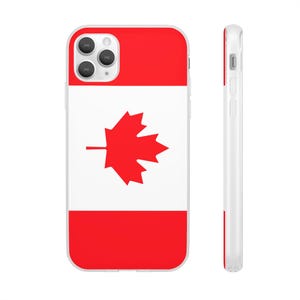 Canada Country Flag Phone Case iPhone and Samsung Flexible Cover Gift for him for her for boss for friend for men for women for them for dad