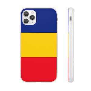 Romania Country Flag Phone Case iPhone and Samsung Flexible Cover Gift for him for her for boss for friend for men for women or them for dad