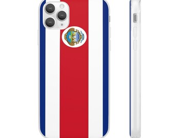 Funda para teléfono con la bandera del país de Costa Rica, funda flexible para iPhone y Samsung, regalo para él, para ella, para su jefe, para su amigo, para su hombre, para su mujer, para su papá