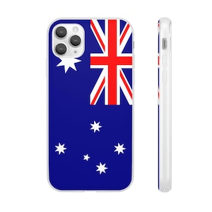 Australia Country Flag Phone Case iPhone and Samsung Flexible Cover Gift for him for her for boss for friend for men for women for them  dad