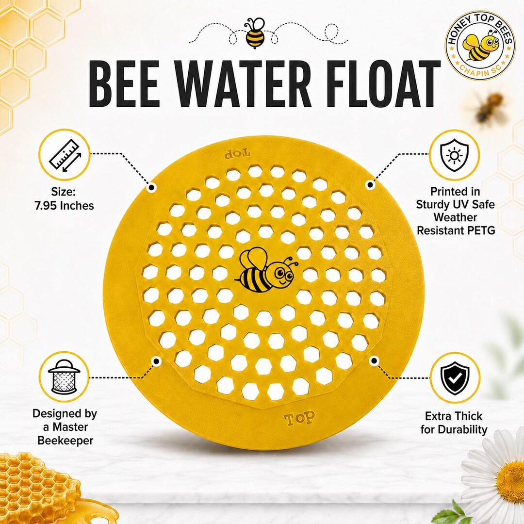 Honeycomb Bee Water Float – Master Beekeeper Designed Uv-safe - Etsy