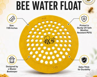 Honeycomb Bee Water Float – Master Beekeeper Designed UV-Safe