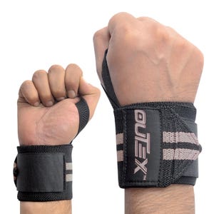 Outex Wrist Wraps for Weightlifting, 18” Wrap with Heavy Duty Thumb Loop, Best for Powerlifting Competition, Strength Training, Bodybuilding