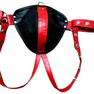 Jockstrap en cuir véritable pour hommes, fétiche, sous-vêtements en cuir club, string sexy, adulte, codpiece, sous-vêtements fétichistes, sous-vêtements en cuir pour hommes