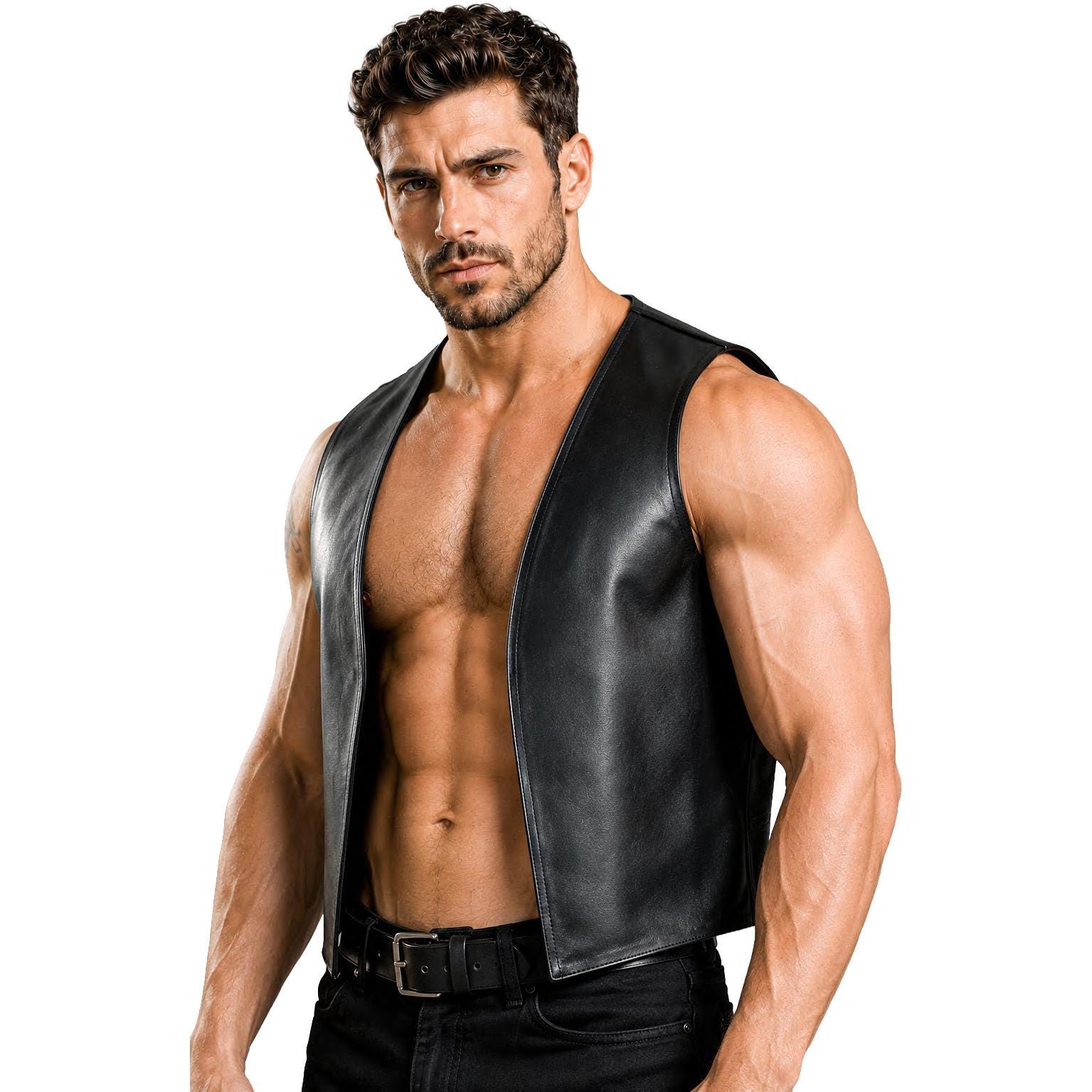 Gay leather vest - Etsy 日本