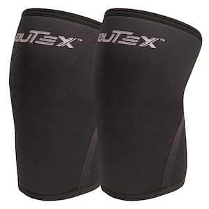 Knee Sleeves for Weightlifting & Powerlifting (Pair) – 7mm Neoprene Compression Knee Braces for Squats, Cross Training, Gym, Workouts