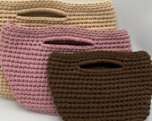 Tote Bag Crochet Pattern | Chunky T-Shirt Yarn Handbag, 3 Sizes PDF, Video Tutorial Included, Beginner & Advanced, US Terms