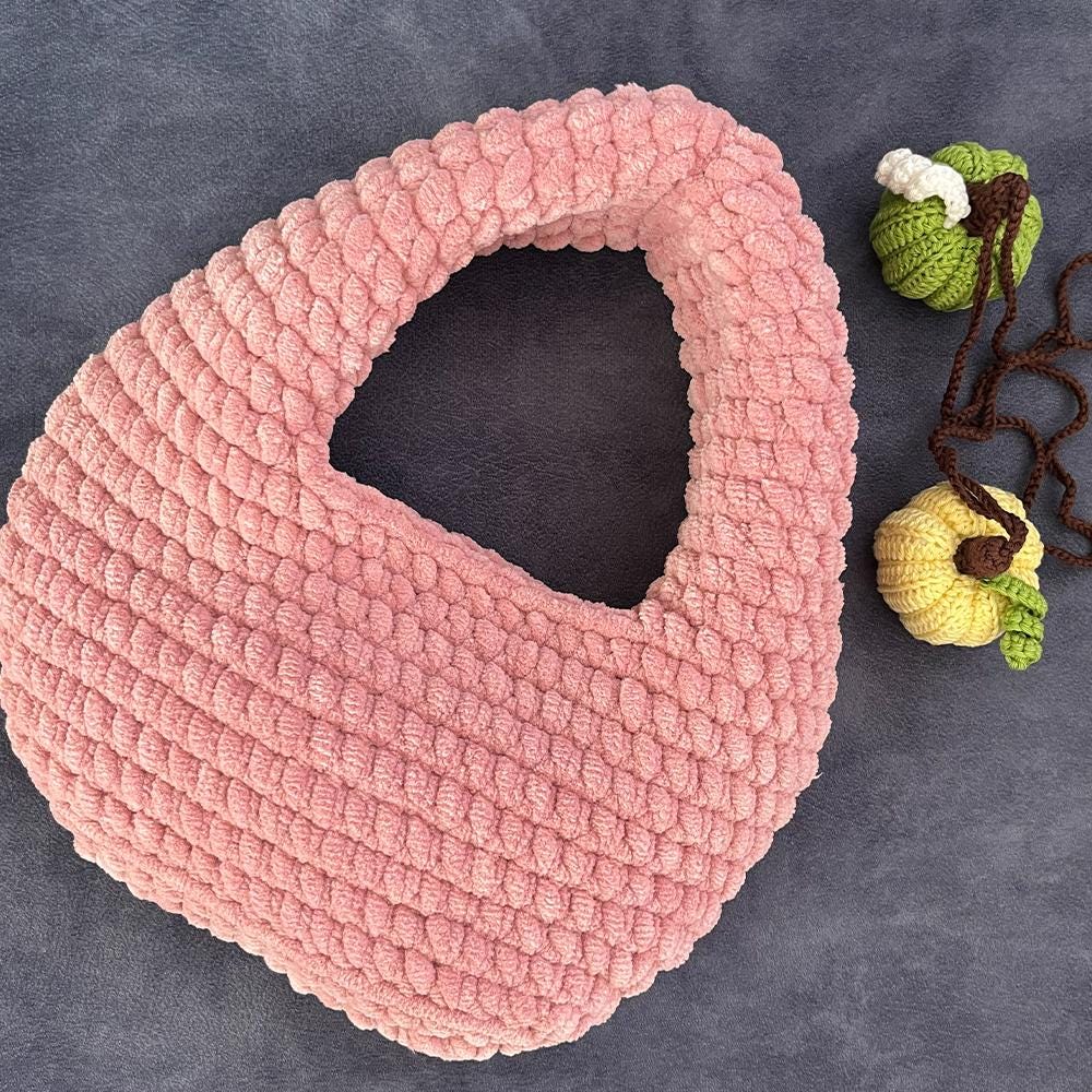 ベルーラバッグのかぎ針編みパターンPDF（2サイズ）、心地よい