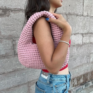 Dropa Bag Crochet Pattern – Chunky Handbag PDF for Beginners, Digital Purse Tutorial
