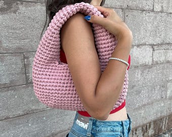 Dropa Bag Crochet Pattern – Chunky Handbag PDF for Beginners, Digital Purse Tutorial