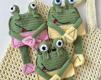 Adorable Frog Design AirPods Case Crochet Pattern – PDF Digital Download – DIY Cute Animal AirPods Holder, Unique Crochet Gift Idea