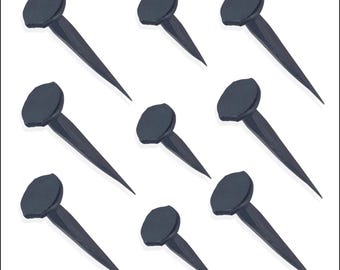 Blued Cut Tacks (50 of) 13mm - Pins for upholstery, carpet and repairs