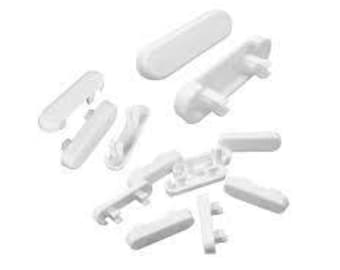 White Window & Door Weep and Vent Hole Drain Cap Replacement Covers - Pack of 10 - Pvc uPVC - For All Pvc Windows and Doors