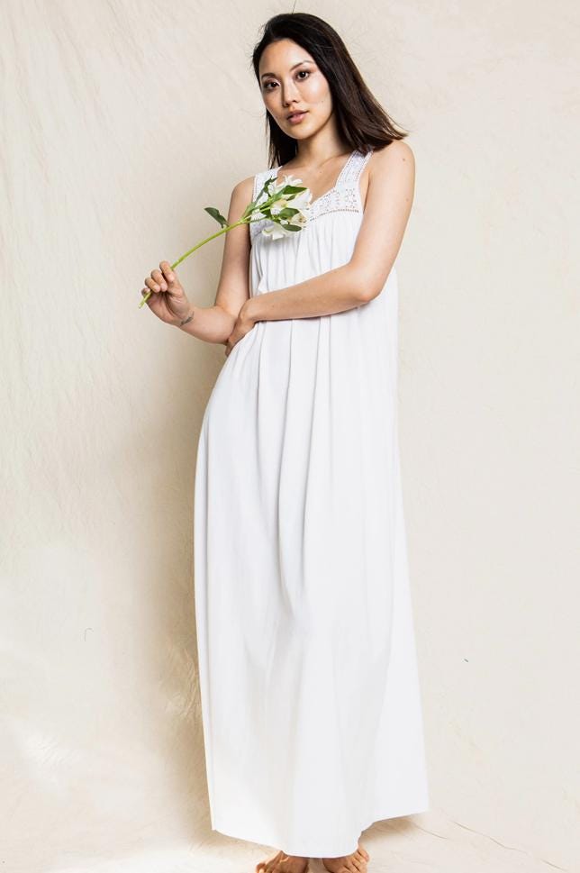 white christmas dresses White Summer Pima Cotton Dress