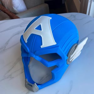 Captain America Helmet 3D Printed