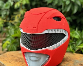 Rode 3D-geprinte Power Ranger-helm